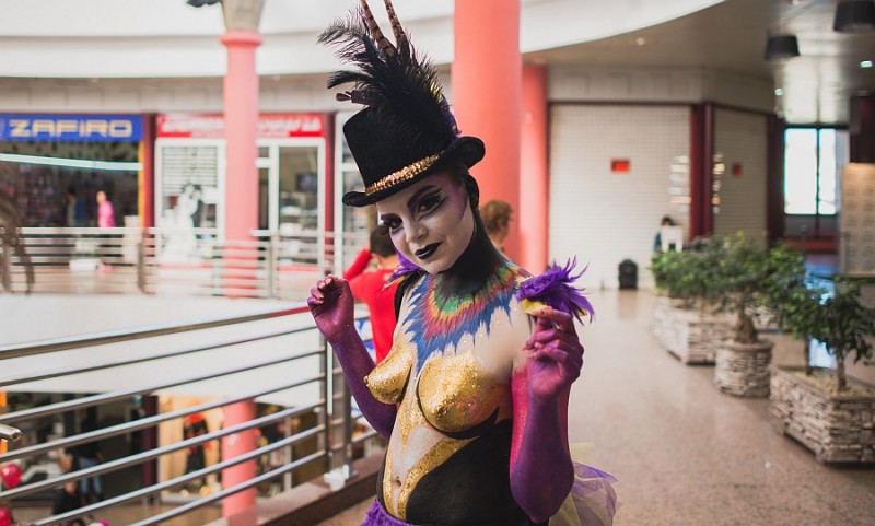 El CC Bellavista prolonga el Carnaval del Sur con la II Edici�n de su Concurso de Body Painting