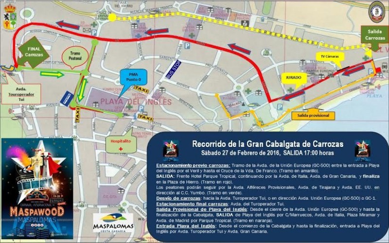 Un gran desfile con 115 carrozas en la Gran Cabalgata de Maspalomas