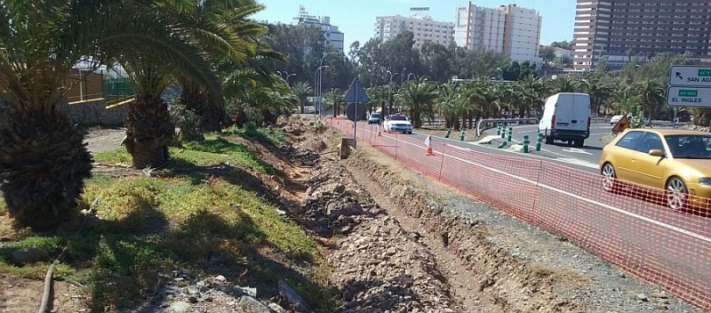 La instalaci�n del nuevo alumbrado de El Veril obligan al cierre nocturno de la v�a