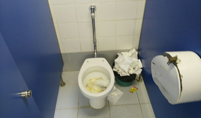 Verg�enza por los ba�os del Parque Urbano del Sur 