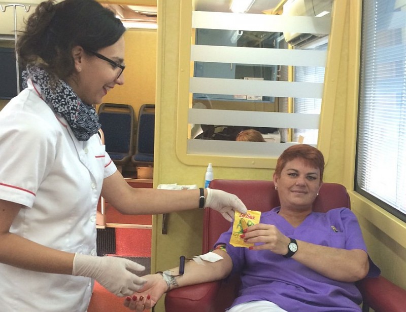 Los donantes de sangre recibir�n una 