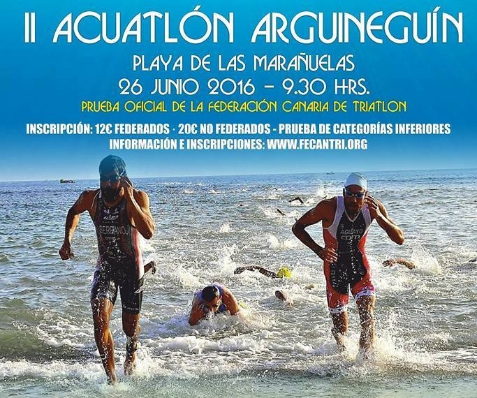 La Playa de Las Mara�uelas acoge el II Acuatl�n de Arguinegu�n