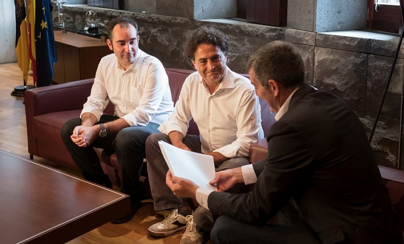El presidente del Gobierno de Canarias recibe a Fernando Menis