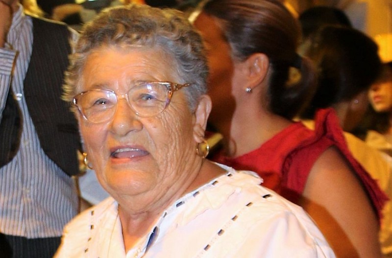 La bisabuela Ofelia Ram�rez pregona las fiestas de Cecados de Espino