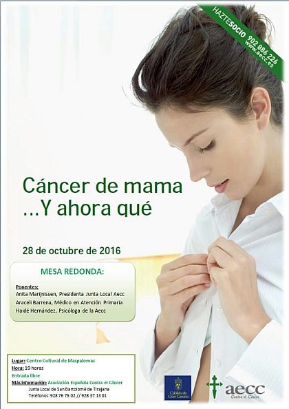 Mesa redonda sobre el c�ncer de mama en el Centro Cultural Maspalomas 