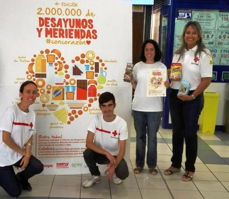 Cruz Roja recogen m�s de veintiseis mil desayunos y meriendas #ConCoraz�n