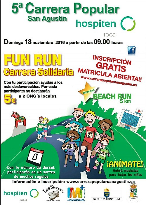 Abierta la inscripci�n para la 5� Carrera Popular San Agust�n 
