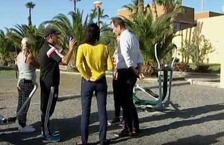 Ag�imes inaugura un nuevo parque Biosaludable 