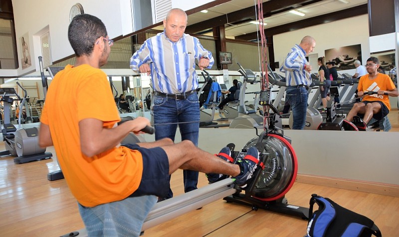 Mejoran los gimnasios del Estadio de Maspalomas y El Tablero