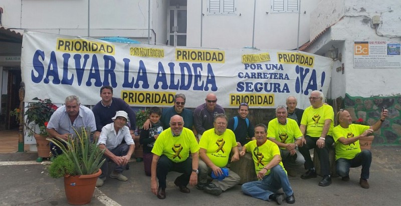 Roque Aldeano exige m�s turnos y  trabajar los festivos en las obras de la primera fase  La Aldea-El Risco