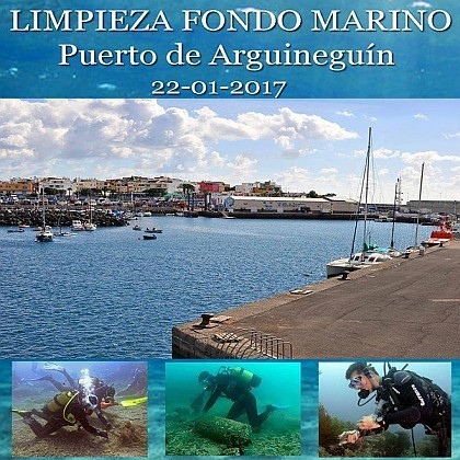 Mog�n organiza una limpieza del fondo marino del Puerto de Arguinegu�n