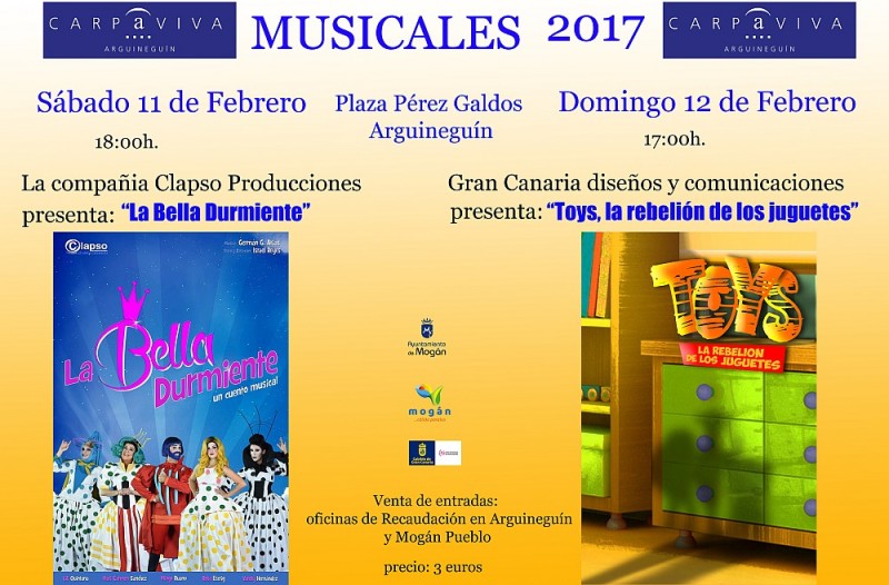La �Carpa Viva� de Arguinegu�n acoge el 11 y 12 de febrero dos musicales para toda la familia