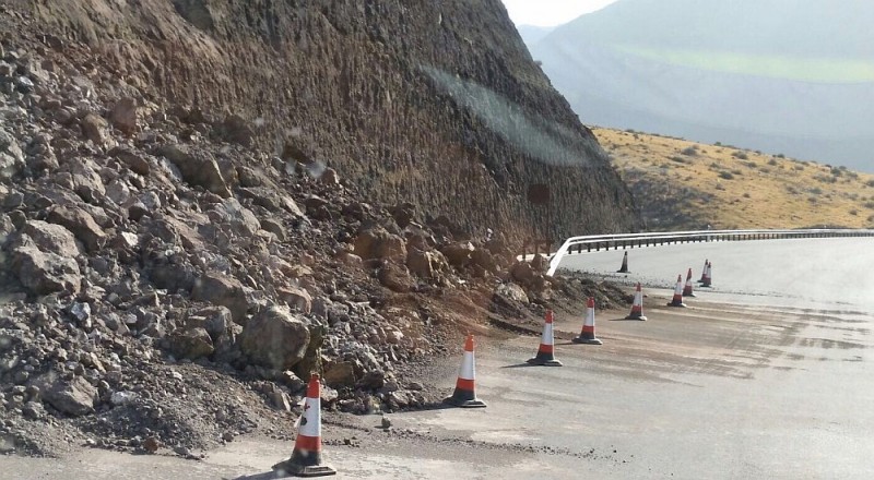 El Cabildo reabre  las carreteras afectadas por el temporal