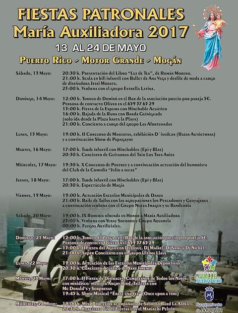 Puerto Rico y Motor Grande celebran sus fiestas en Honor a Mar�a Auxiliadora