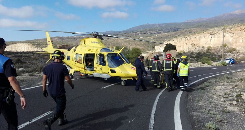 Los helic�pteros del SUC realizaron cerca de mil traslados de pacientes en 2016