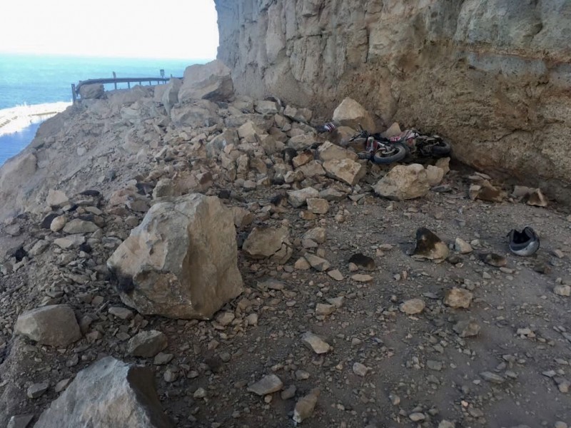 Dos heridos en un desprendimiento en la GC-500 