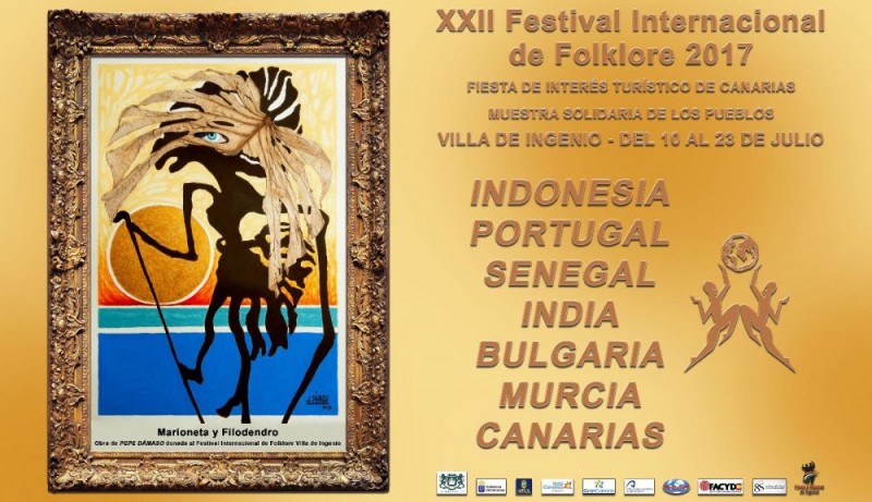 Un espect�culo de color, danza y m�sica clausura la XXII edici�n del Festival Internacional de Folclore de Ingenio