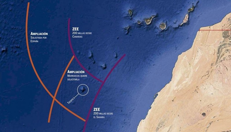 Marruecos de delimitar las aguas fronterizas frente a Canarias