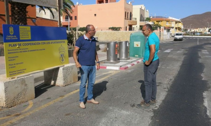 Santa Luc�a mejora la red de abasto y aguas fecales de la zona de Los Llanos