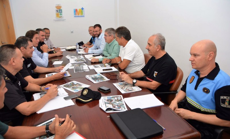 Maspalomas re�ne su Junta Local de Seguridad