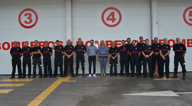 Doce bomberos en pr�cticas empiezan a formarse en Maspalomas