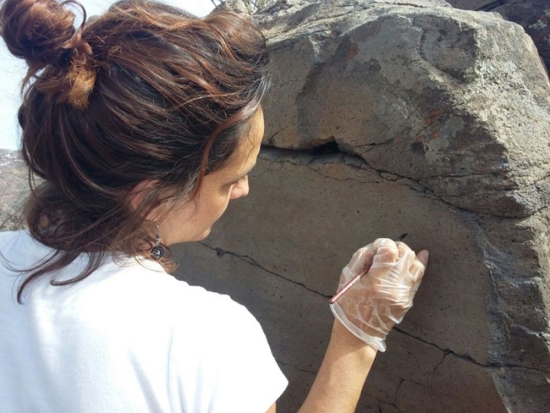 Restaurado los da�os intencionados cometidos en el almogar�n del Bentayga