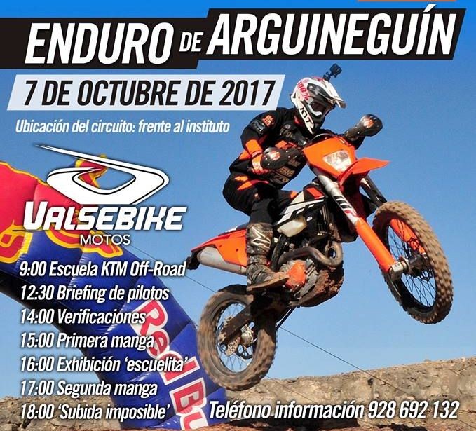 Arguinegu�n acoge el 7 de octubre una prueba del Campeonato de Canarias de Enduro 