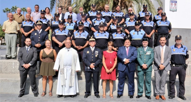 La Polic�a Local de Mog�n homenajea a Juan S�nchez en su festividad