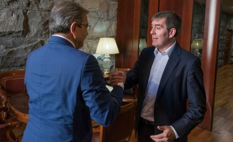 Clavijo traslada a NC la voluntad de aprobar los Presupuestos con todos las fuerzas pol�ticas