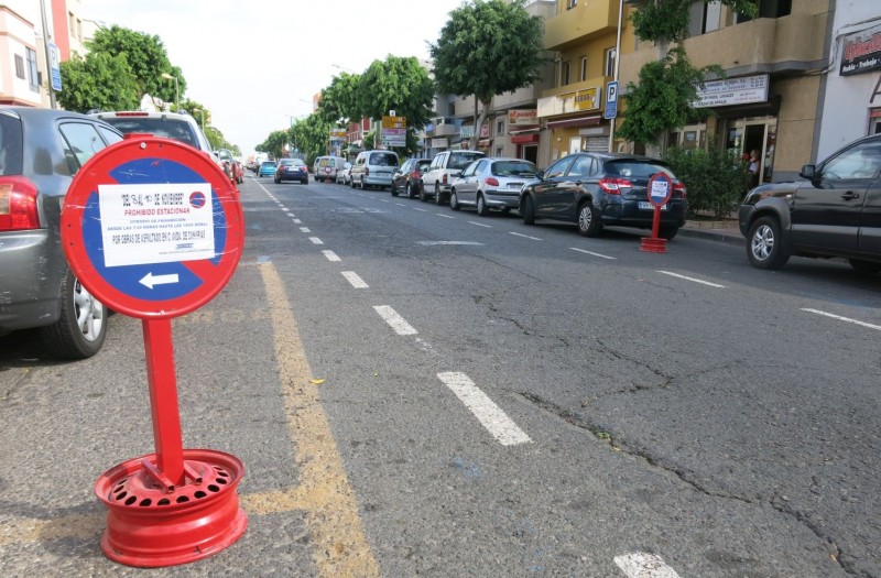 Comienzan las obras de reasfaltado de la Avenida de Canarias, por la zona de Doctoral