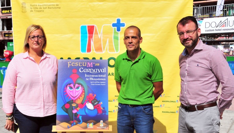  �La mirada del buf�n� cartel del Carnaval de Maspalomas 2018 
