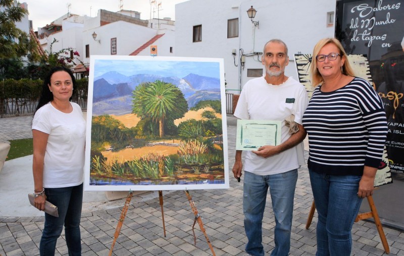 Ernesto Rodr�guez gana  el IV Certamen de Pintura R�pida de Maspalom
