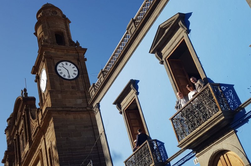 El antiguo Hotel Ingl�s avanza ya hacia su conversi�n como el Hotel Ag�ldar 