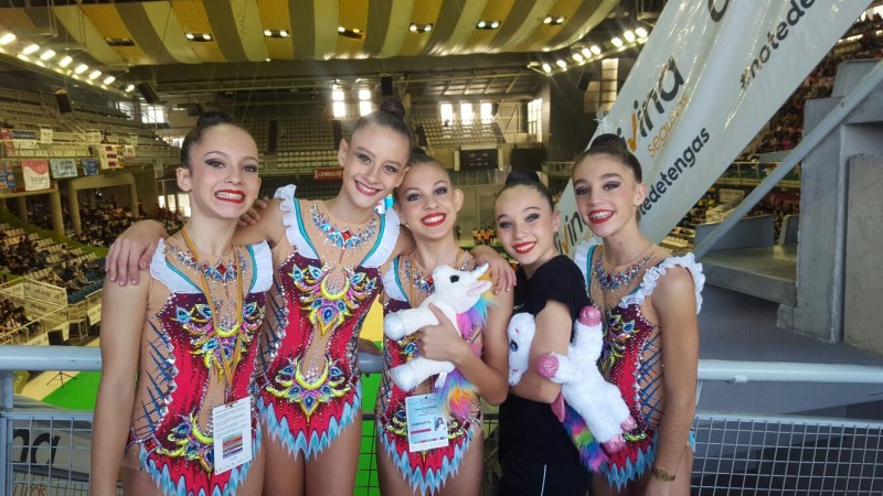 El Daysan El Tablero, campe�n de Espa�a junior de gimnasia r�tmica por conjuntos 