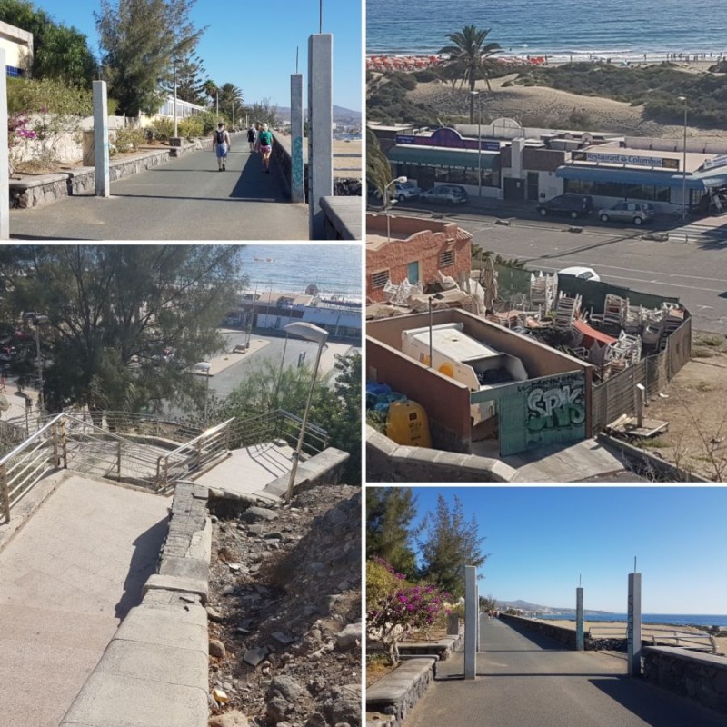 Ciudadanos denuncia el estado de abandono de las zonas m�s concurridas de Playa del Ingl�s