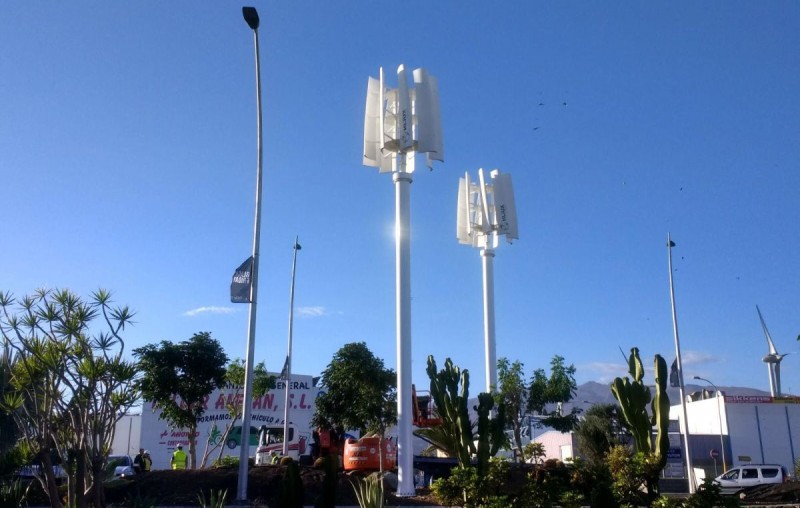 El Sureste cuenta con 5 aerogeneradores para abastecer el alumbrado p�blico