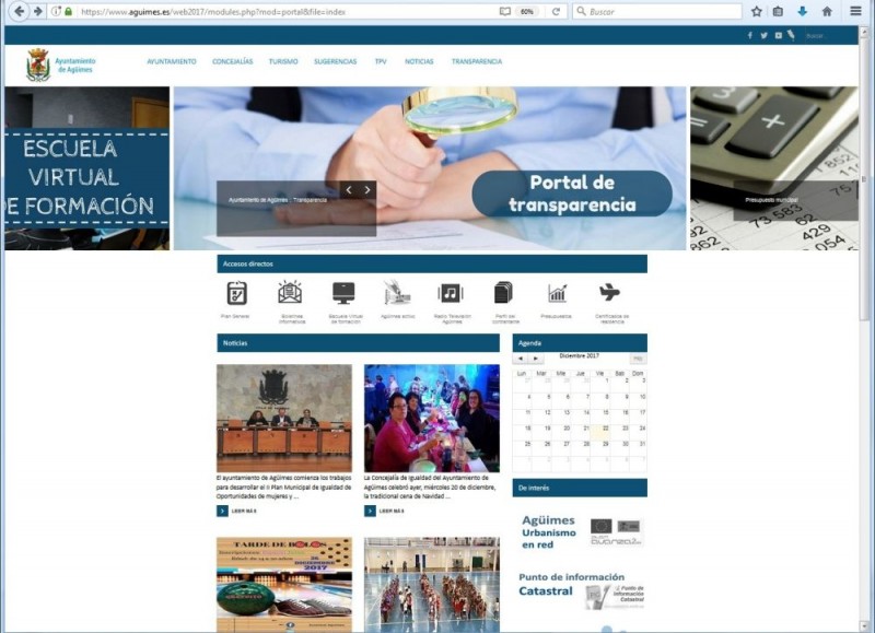 Ag�imes presenta su nueva Web