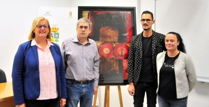 Tirajana recupera un cuadro   de 1994 de Lola Massieu 