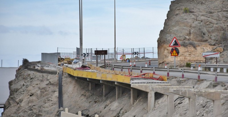 Mog�n abre una semana antes de lo previsto la carretera GC-500 entre Arguinegu�n y Patalavaca