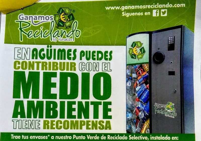 Ag�imes pone en marcha m�quinas de reciclaje con incentivos 