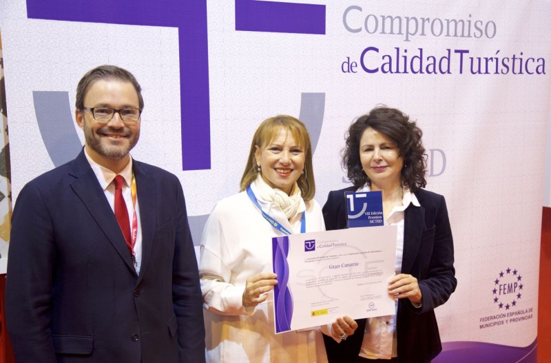 Gran Canaria recibe el premio a la calidad tur�stica por el Ministerio de Turismo y Turespa�a