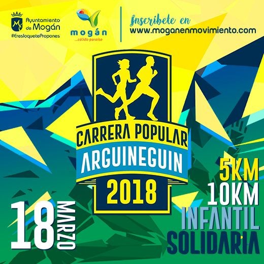 Mog�n abre el plazo de inscripci�n para la Carrera Popular de Arguinegu�n 2018