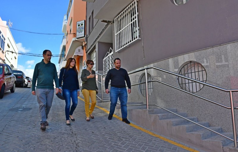 Mog�n retoma las obras de la calle Saulo Tor�n en Arguinegu�n