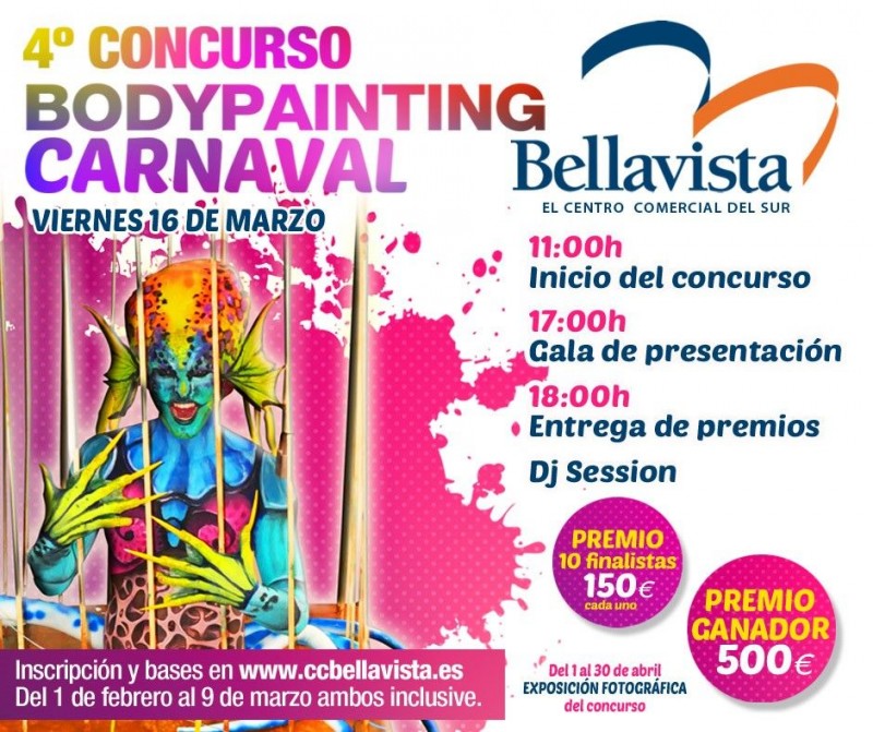 El CC Bellavista se suma al Carnaval de Maspalomas con el 4� Concurso de Bodypainting