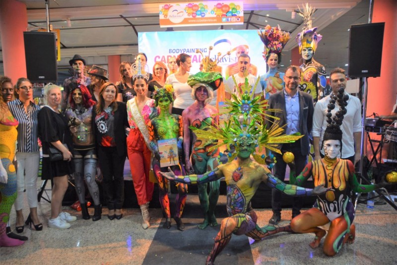 Nauzet Afonso gana el IV Concurso Body Painting Carnaval del C.C. Bellavista 