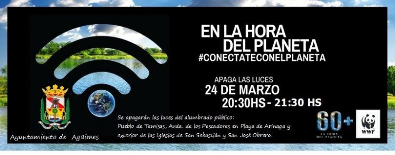 Ag�imes se adhiere a la Hora del Planeta apagando las luces del municipio 