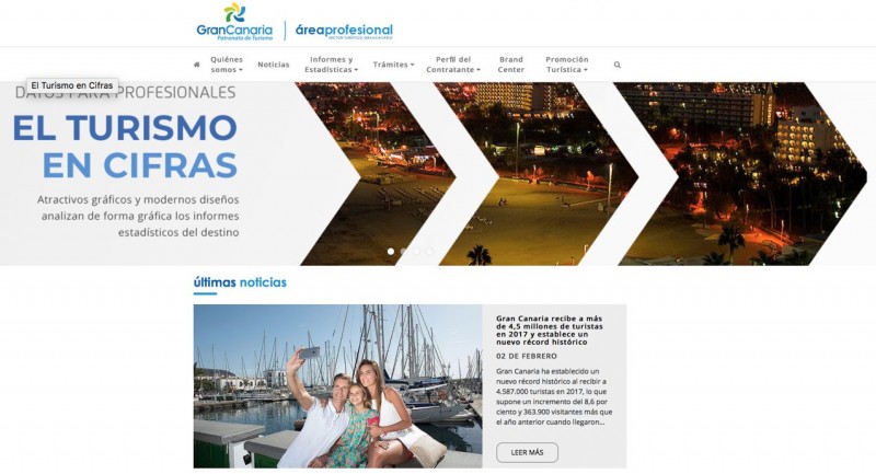 El Patronato de Turismo proporcionan nuevas herramientas del �rea profesional de su web corporativa