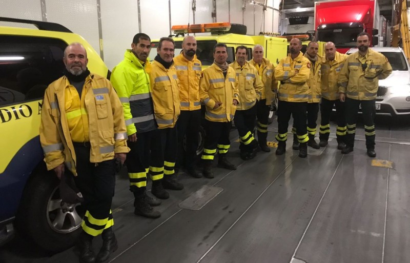 El Cabildo env�a un contingente de emergencias a Tenerife 