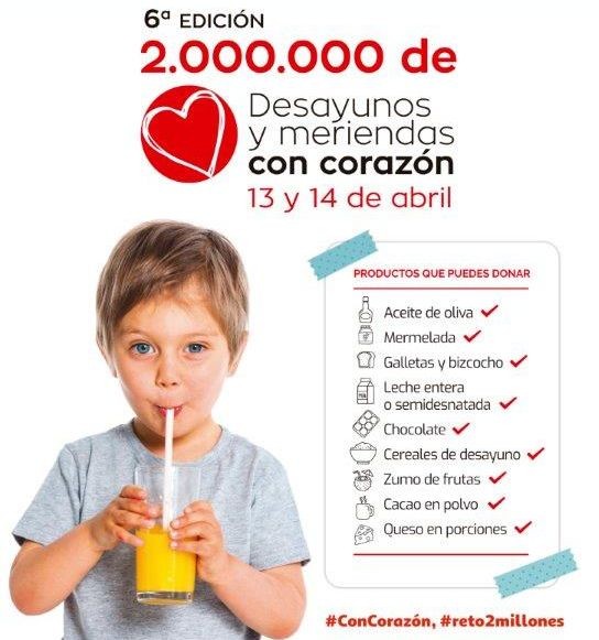 #reto2millones de desayunos y meriendas #ConCoraz�n 