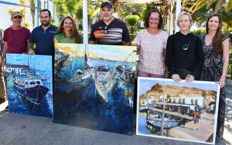 Francisco Navarro gana el 8� Certamen de Pintura R�pida de Playa de Mog�n